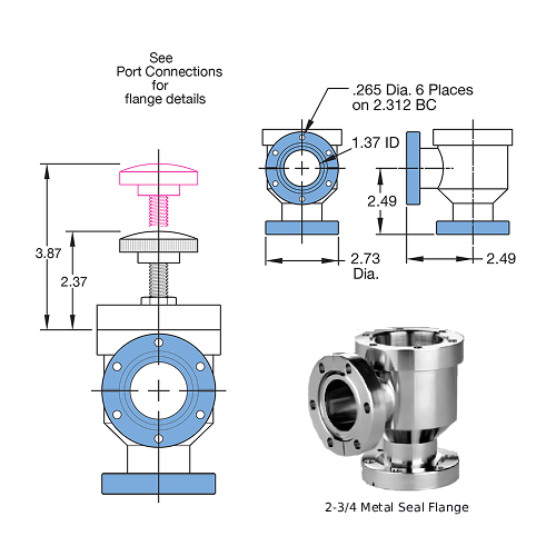 UHV Angle Valve 1.5